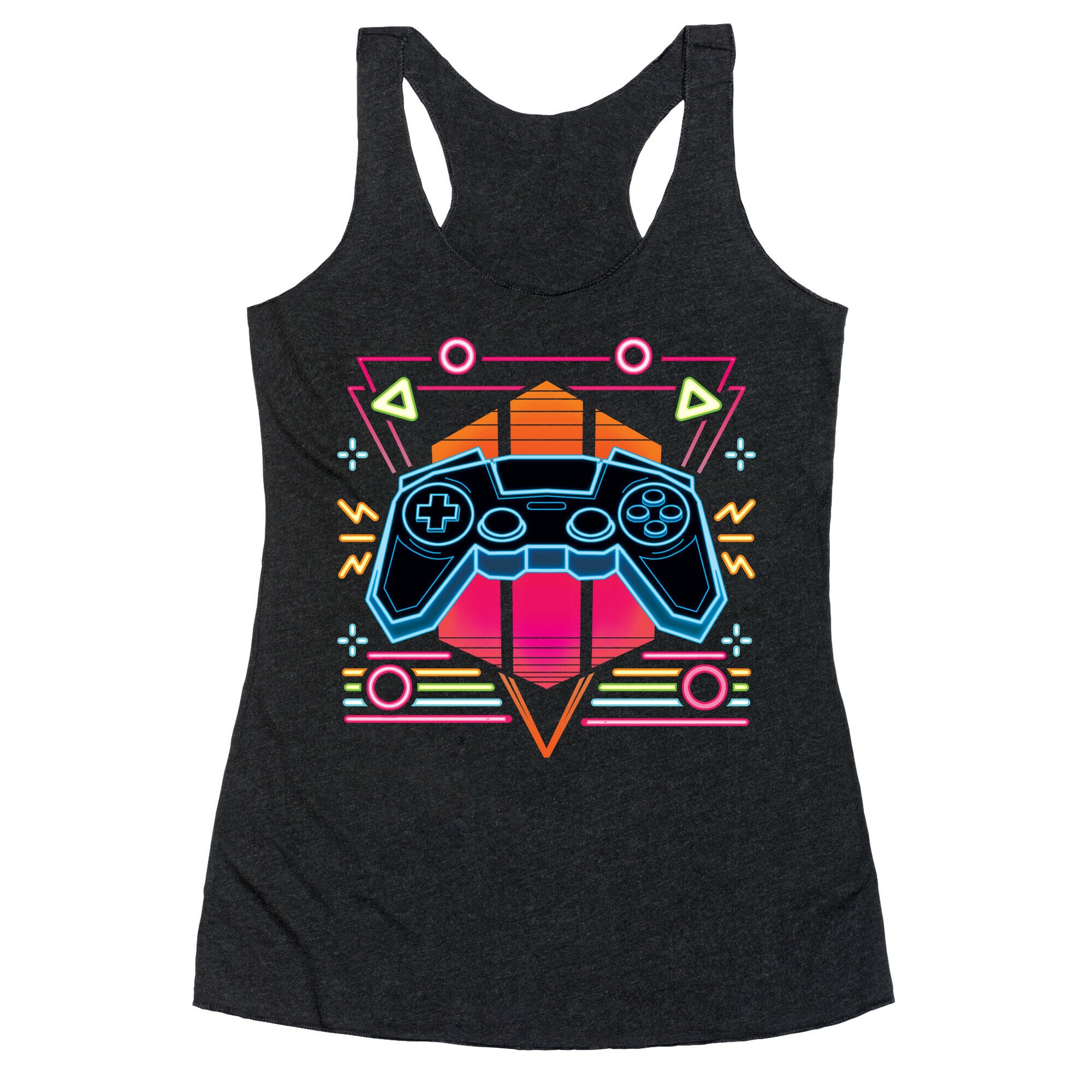 Synthwave Gamer Racerback Tank